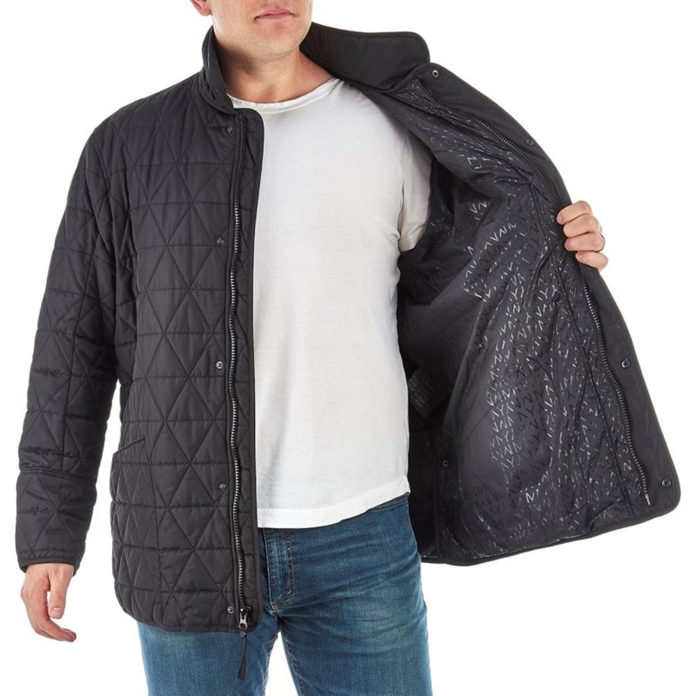 Marc New York Mens Quilted Jacket LT Black Auburn - Picture 2 of 3